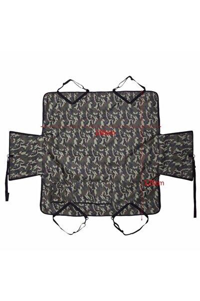 Ankaflex Kamuflaj Desenli Araç Içi Köpek Örtüsü Arka Koltuk Havuzlu Su Geçirmez