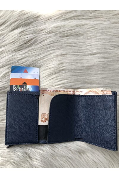 MKM MAN Синій автоматичний механізм, шкіряний гаманець