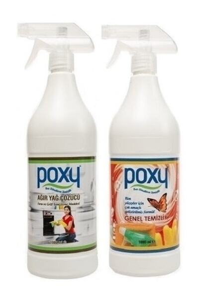 Poxy Genel Temizlik 1 lt Ağır Yağ Çözücü 1 lt