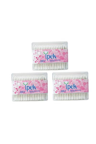 İpek Square Box Ear Cleaning Swabs 200 Pieces