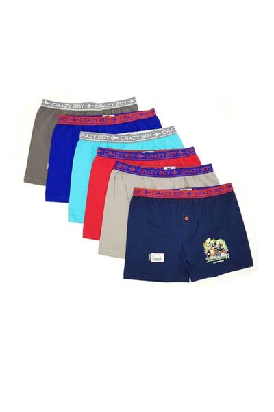 Tutku Set boxer colorat din bumbac elastan pentru baieti