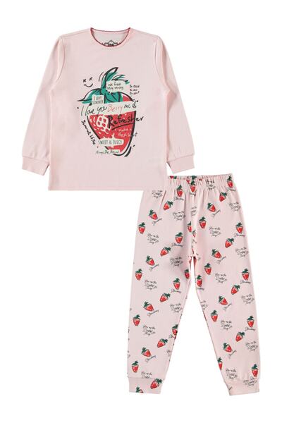 Civil Girls Set de pijamale somon pentru fete