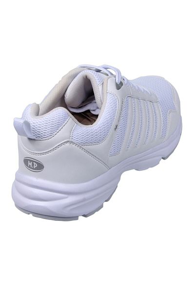 M.P. Men's Lace-Up White Running Shoes 211-6803Mr 650