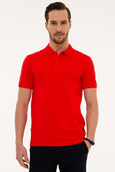 Pierre Cardin Ανδρικό μπλουζάκι Polo Flower Flower Slim Fit με γιακά