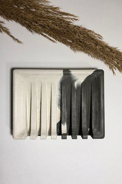 RocArt Home Вълнообразна бетонна сапунерка