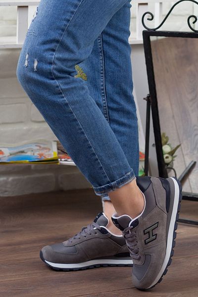 Hammer Jack Women's Gray Lace-Up Sports Shoes • A19gyhmj0001