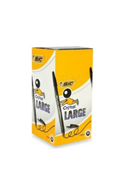 Bic Crıstal Large Tükenmez Kalem 50'li Kutu Siyah ( 1 Paket 50 Adet )