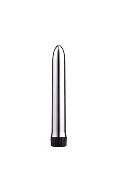 Erolife Parlak Metal Renk Titreşimli Pilli Vibratör