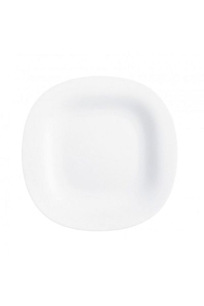 Luminarc Carine Blanc Tempered 6-Piece White Cake Plate