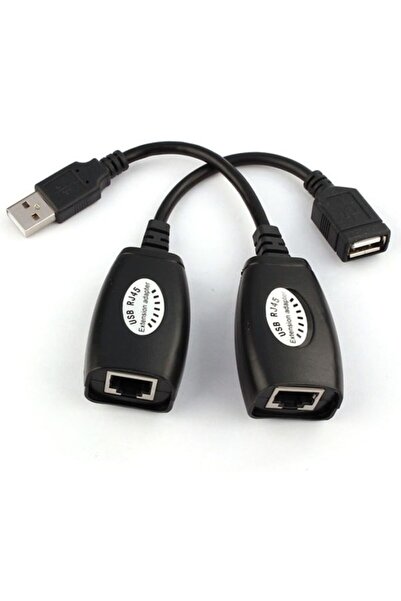 Alfais 5058 Rj45 Usb Ek Uzatıcı Cat5e 6 Kablosu Ekleme Extension