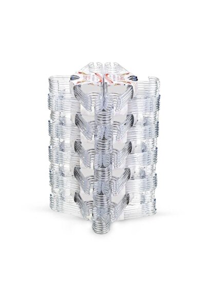 issevenler 12 bucăți de haine din plastic transparent - cristal și umeraș pentru interior dulap