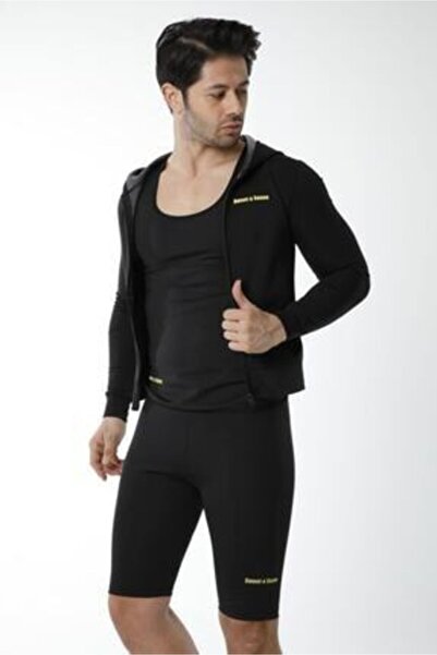 FİTFORMGİYİM Σετ θερμικό κοστούμι με κουκούλα και μακρυμάνικο κοστούμι για άνδρες σάουνα