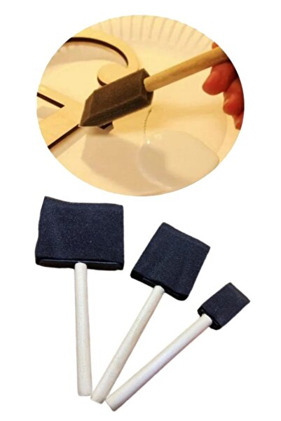 Hyd Плоска гъба за боядисване, четка за шаблони, комплект от 3 броя