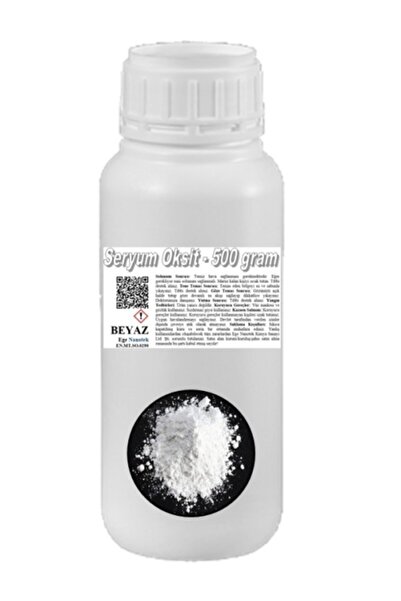 EGE NANOTEK Oto Cam Çizik Giderici Beyaz Seryum Oksit - 500 Gram