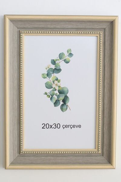 oversstore Dekoratif 20x30 Marina Çerçeve Gri Krem