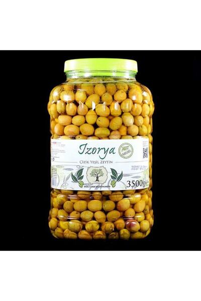 İzorya Çizik Yeşil Zeytin 3500 g