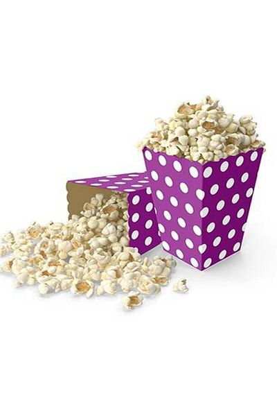 Partimarka Purple Polka Dot Corn Boxes