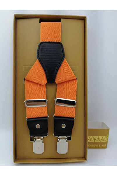 Elegans Giyim Aksesuar Turuncu Salopet Askı