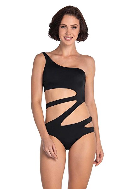 Dagi Kadın Siyah Tek Omuz Mayokini B0119Y0104