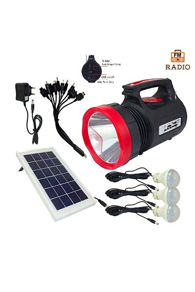 kar-bul Radyolu Mp3 Müzik Çalar Sdkart Usb Bellek Güneş Enerjili Acil Durum A...
