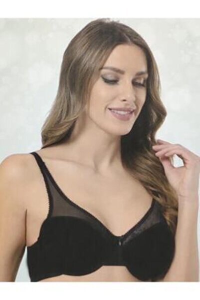 NBB 3412 Esma Tekstil Süngerli Tüllü B Ve C Cup Içi Boş Toparlayıcı Sütyen