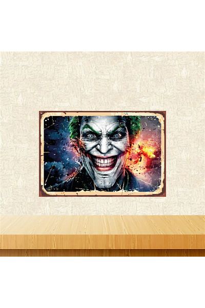 TAKIFİX Ρετρό Ξύλινο Τραπέζι 20-30 εκ. με σχέδιο Joker Tkfx5598