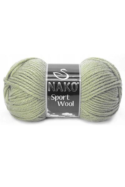 NAKO ( 5 Pieces ) Sport Wool 10307 Green Hand Knitted Threads Vest Cardigan Thread Scarf Sweater Thread