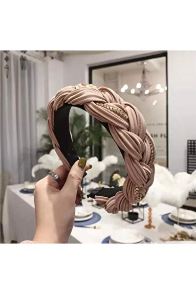 QUEEN AKSESUAR Νέα σεζόν Μόδα Πλεκτή Μεταλλική Αλυσίδα Πολυτελής Κορώνα Μπεζ ...