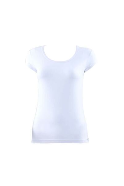 Blackspade Kadın Beyaz Basic T-shirt
