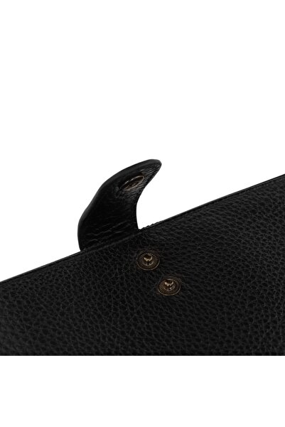 OttoAngelino Black Real Leather 2 Compartment Bifold Wallet OT347