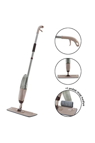 smarters Sprey Mop + Yedek Mop Krem Mop