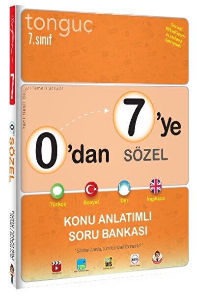 Tonguç Yayınları Tonguç Akademi 0 dan 7 ye Sözel Konu Anlatımlı Soru Bankası