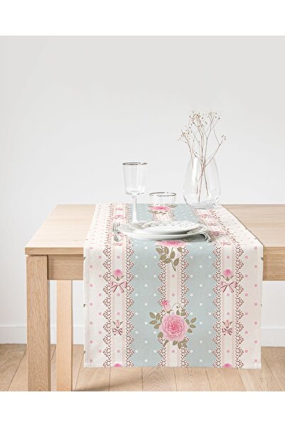 Realhomes عداء من جلد الغزال بنمط الأزهار المطبوعة الرقمية