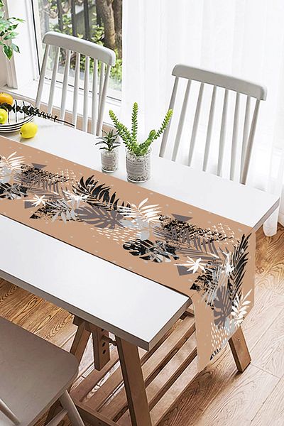 Realhomes Rustic House Digital Printed Suede Runner
