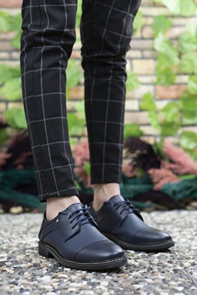 Riccon Men's Navy Blue Printed Casual Shoes0012117