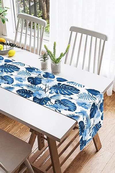 Realhomes Albăstruie Amazon Leaves, special concepută decorativă, design special, din piele de căprioară