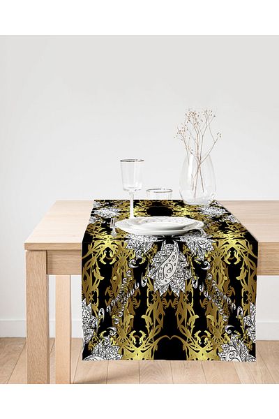 Realhomes Runner modern din piele intoarsa cu imprimeu digital cu design special de primavara