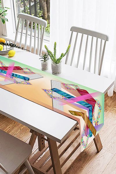 Realhomes Μοντέρνο Suede Runner με ψηφιακή εκτύπωση ειδικής σχεδίασης