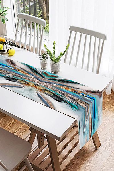 Realhomes Alerg modern din piele intoarsa cu design pene