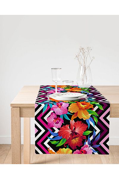 Realhomes Zigzag Și Flori Design Special Decorativ Design Special Alerg din piele intoarsa