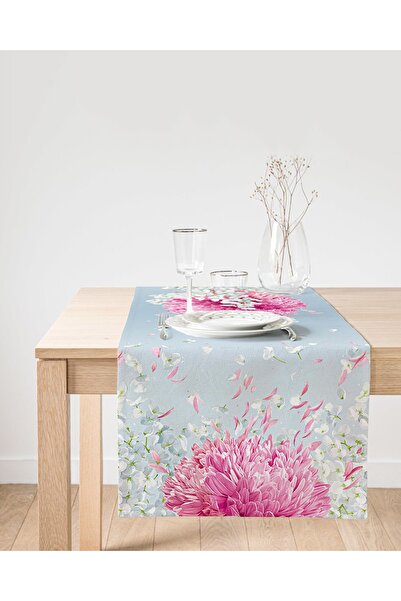 Realhomes زهرة الكوبية الملونة مع خلفية الباستيل مطبوعة رقمية بتصميم خاص من جلد الغزال