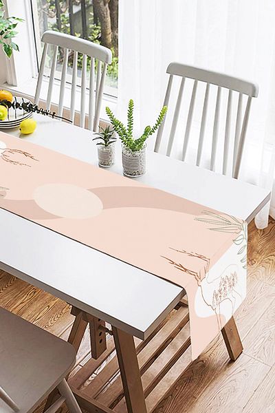 Realhomes Ψηφιακή τυπωμένη ειδική σχεδίαση Suede Runner με μοτίβο ελαφιού με πολύχρωμο σκηνικό Onedraw