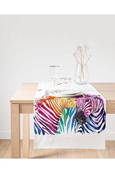Realhomes Dekorativni trkač od antilopa sa zebra šarom i digitalnim tiskom