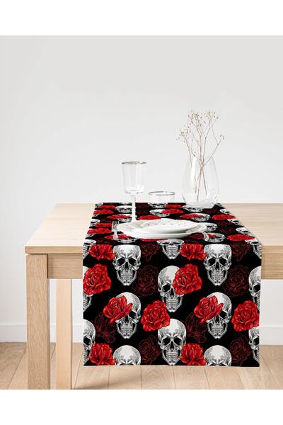 Realhomes Alerg modern din piele intoarsa imprimat digital cu motiv etnic negru