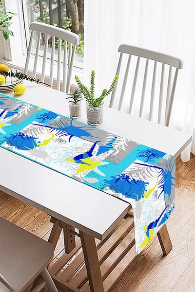 Realhomes Summer Special Series Digital Printed Modern Suede Runner