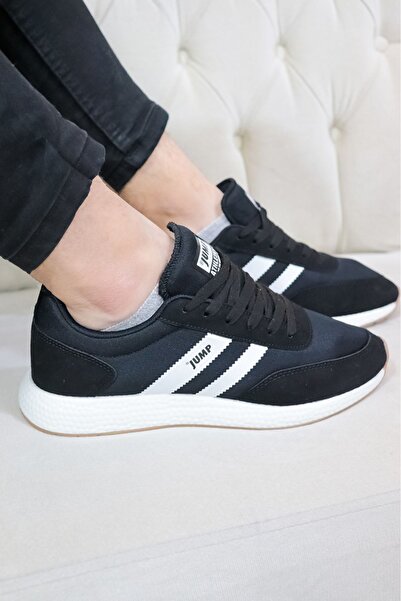 Jump Jump - 26396 Siyaz Beyaz Detaylı Erkek Spor Ayakkabısı