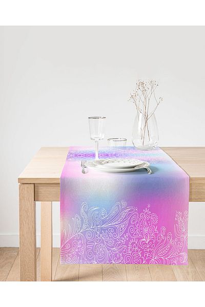 Realhomes Runner modern din piele intoarsa cu imprimare digitala cu design special
