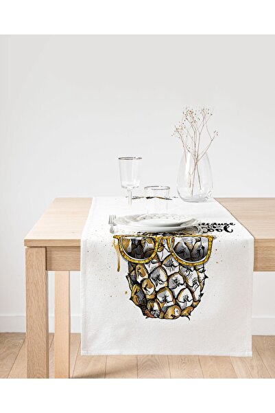 Realhomes 3D ananas, posebno dizajnirani trkač od antilopa na beloj pozadini