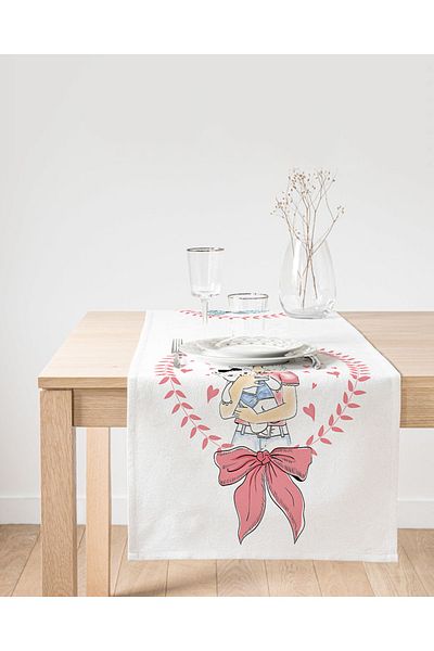 Realhomes Fashion Girl Digital Printed Modern Suede Runner