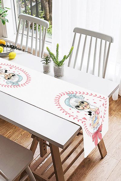Realhomes Fashion Girl Digital Printed Modern Suede Runner